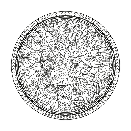 禅ニャットと手描きの円ゼンダラ。最終再値下・美品【額装・油絵】美人画　M Toshiro, Ｆ３サイズ。壁紙ゼンタングル。竹林の図　扇面　紙本肉筆　田村素香　掛軸　送料込み0305。白黒